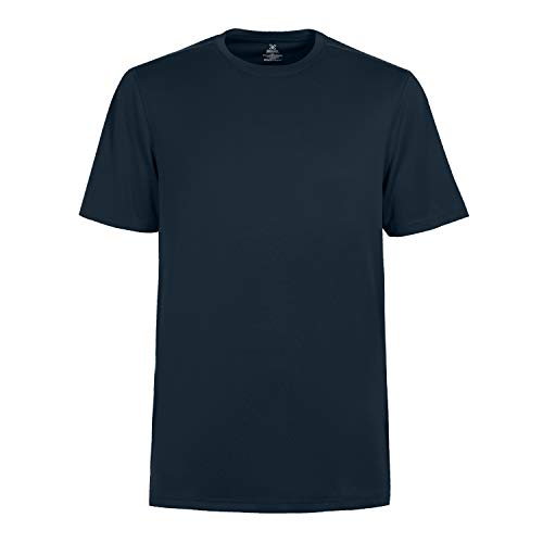 Personalized Plain Blank Slim Fit Crew Neck Golf Casual T Shirts for Men Navy-M