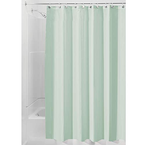 Fabric Shower Curtain, Bath Liner for Master Bathroom, Kid's Bathroom, Guest Bathroom, 72' x 72', Seafoam Green