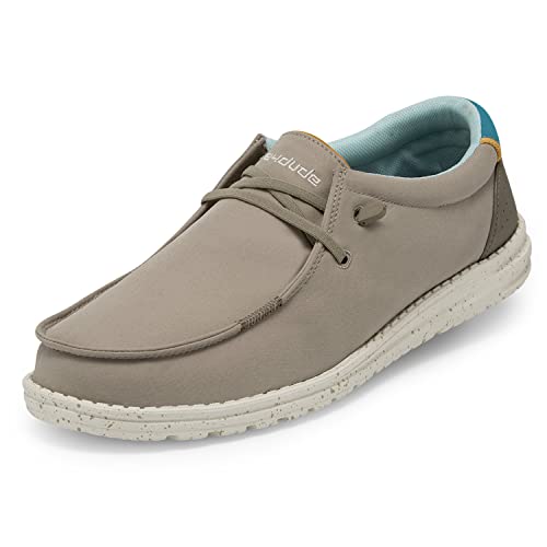 Hey Dude Men's Wally Adv Safari Size 8 | Men’s Shoes | Men's Lace Up Loafers | Comfortable & Light-Weight