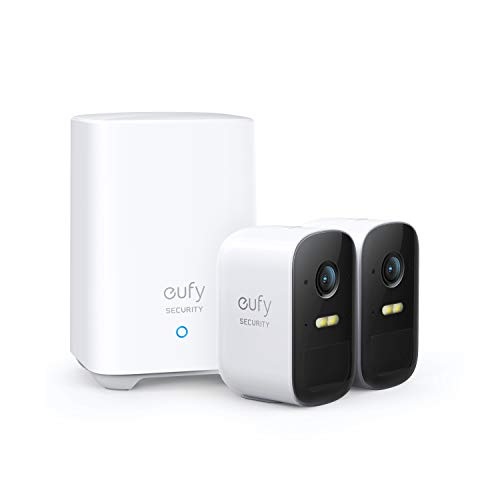 eufy Security, eufyCam 2C 2-Cam Kit, Security Camera Outdoor, Wireless Home Security with 180-Day Battery Life, HomeKit Compatibility, 1080p HD, IP67, Night Vision, Motion Only Alert, No Monthly Fee