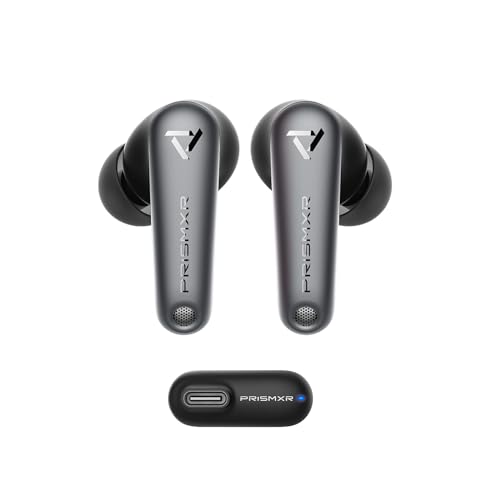 Vega T1 VR Wireless Gaming Earbuds Low Latency 25ms 27W Fast Charging Compatible with Meta Quest 3 Quest 2 Quest Pro Steam Deck Switch PC PS5 PS4 USB-C Dongle Included