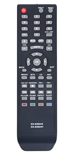 EN-83804S Replaced Remote fit for Sharp TV LC32Q3170U LC-32Q3170U LC32Q3180U LC-32Q3180U LC40P3000U LC-40P3000U LC40Q3000U LC-40Q3000U LC43Q3000U LC-43Q3000U LC-40Q307U LC-65Q6020U RT208306