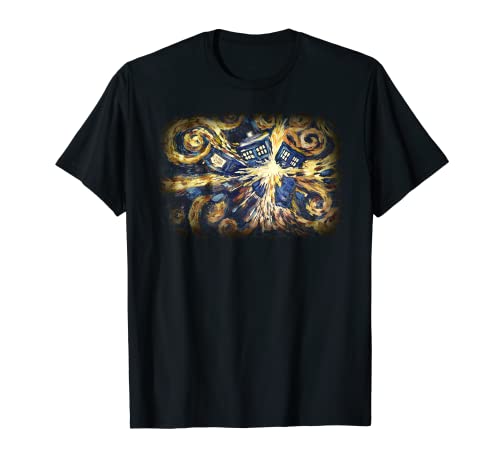 Doctor Who Art Tardis Van Gogh Time Travel Sci-Fi Fan T-Shirt