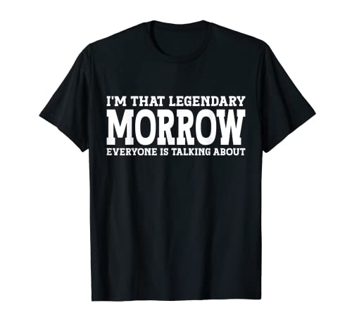 Morrow Surname Funny Team Family Last Name Morrow T-Shirt