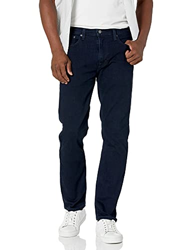 Levi's Men's 502 Taper Fit Jeans (Also Available in Big & Tall), Black Cactus Overdye-All Seasons Tech, 29W x 30L