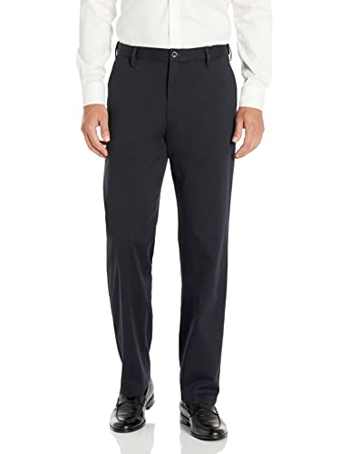 Dockers Men's Relaxed Fit Comfort Khaki Pants, Navy, 42W x 30L