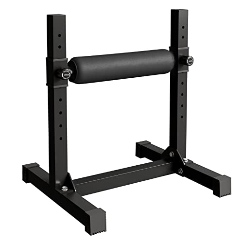 GMWD Bulgarian Split Squat Stand, One Leg Squat Roller, Single Leg Squat Stand, Lower Body Specialty Machine, Black