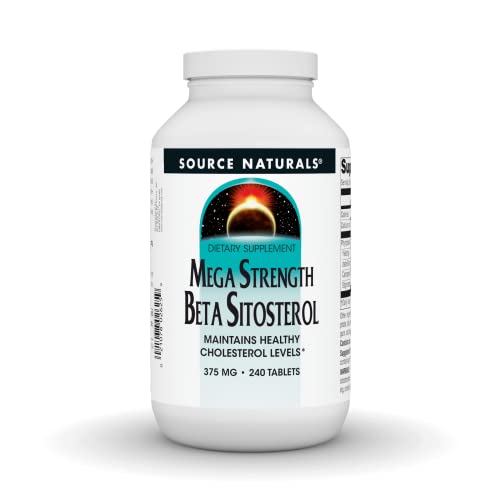 Source Naturals Mega Strength Beta Sitosterol, Plant Sourced, 375mg - 240 Tablets