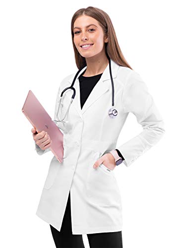 Adar Uniforms, Universal Lab Coats for Women - Perfection 32' Lab Coat - 811 - White - L