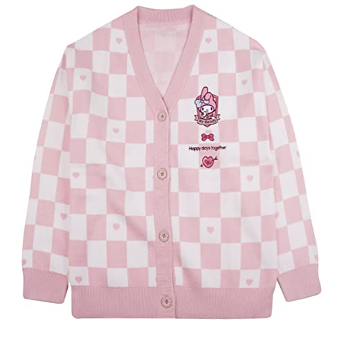 Women's Japan Cute Cardigan Sweater Kawaii JK Uniform Cardigan Sweater Cosplay Sweater (Pink, M)