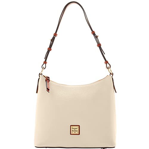 Dooney & Bourke Handbag, Pebble Grain Hobo Shoulder Bag - Bone