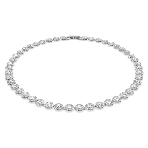 Swarovski Angelic Necklace with Clear Crystals on a Rhodium Plated Setting