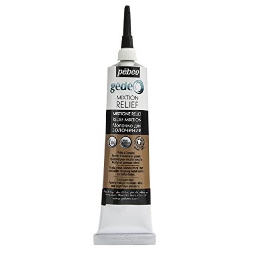 Pebeo Gedeo Mixtion Relief Gilding Paste, 37 ml Tube, Transparent