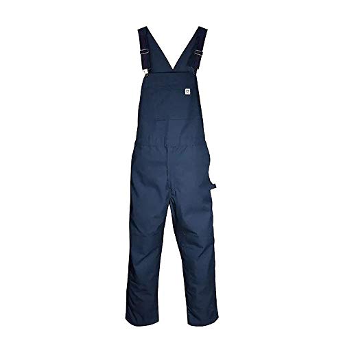 Big Bill Workwear Men's 178 Unlined Industrial Poly Twill Bib Overall - Made in Canada (Navy, X-Large)