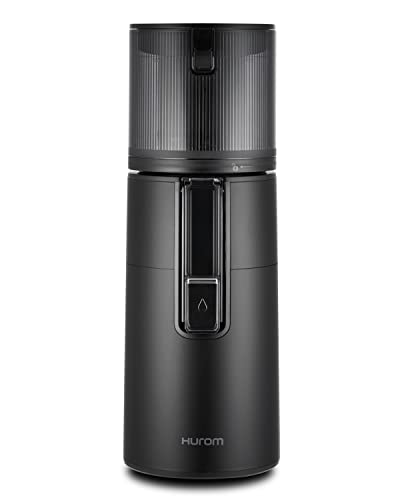 Hurom H400 Easy Clean Slow Juicer, Matte Black | Hands Free | Hopper Fits Whole Produce | Quiet Motor | Scrub Free Cleaning | BPA Free | Easy Assembly | Healthy Living | Cold Press Masticating Juicer