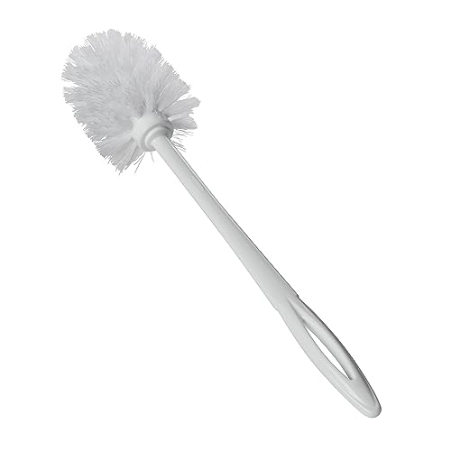Rubbermaid Commercial Plastic White Toilet Brush, 15 Inch, Included Toilet Bowl Brush