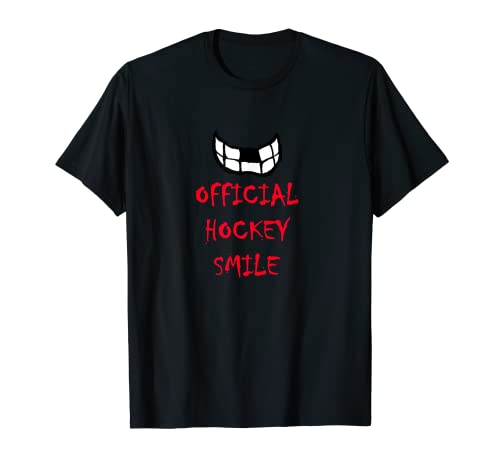 Hockey Smile Missing front tooth funny humor teeth gag T-Shirt