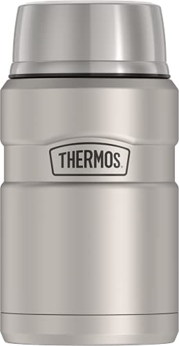 THERMOS Stainless King Vacuum-Insulated Food Jar, 24 Ounce, Matte Steel