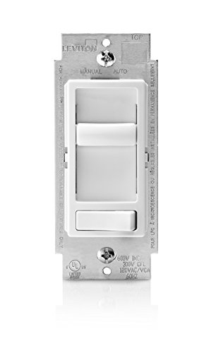 Leviton SureSlide Dimmer Switch for Dimmable LED, Halogen and Incandescent Bulbs, 6674-P0W, White