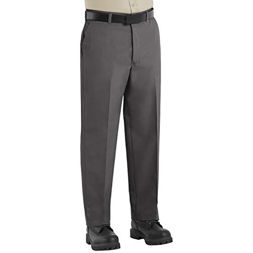 Red Kap Men's Wrinkle-Free Work Pants, Charcoal, 36W x 30L