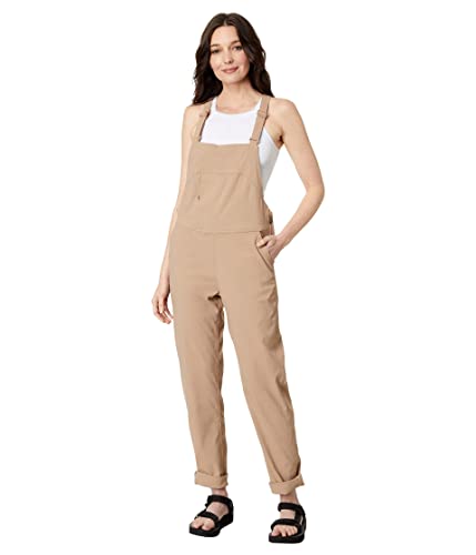 Flylow Women's Life Bib - Lightweight, Active Overalls for Hiking and Casual Wear - Chai - X-Large