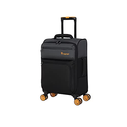 it luggage Duo-Tone 22' Softside Carry-On 8 Wheel Spinner, Pewter/Black