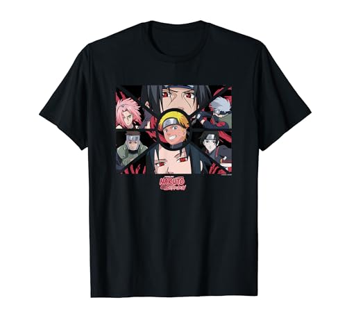 Naruto Shippuden Group Panels T-Shirt