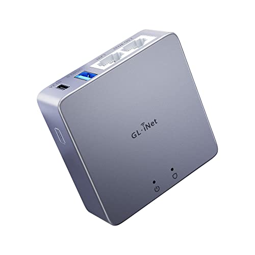 GL.iNet MT2500A (Brume 2) Mini VPN Security Gateway for Home Office and Remote Work-VPN Server&Client for Home and Office, VPN Cascading, Internet Security, 2.5G WAN, NO Wi-Fi* (Aluminium Alloy Case)