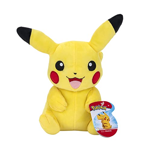 Pokémon Official & Premium Quality 8-Inch Pikachu - Adorable, Ultra-Soft, Plush Toy, Perfect for Playing & Displaying - Gotta Catch ˜Em All, Yellow