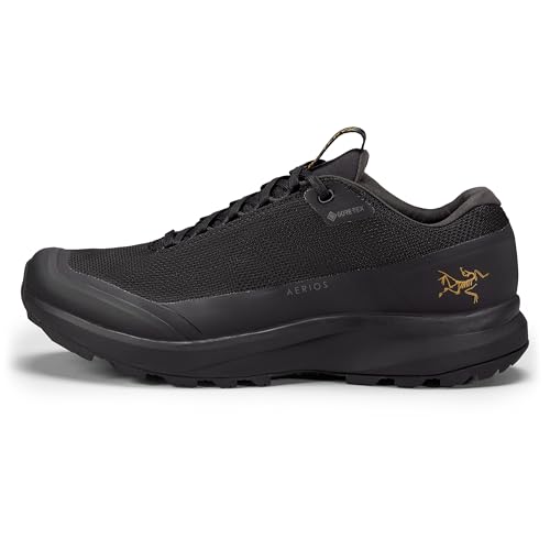Arc'teryx Aerios FL 2 GTX Shoe Women's | Fast and Light Gore-Tex Hiking Shoe | Black/Black, 8
