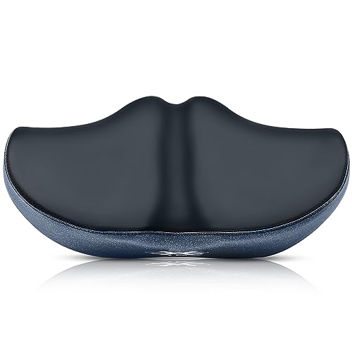 X Wing New-Age Noseless Bike Seat Cushion for Men & Women - Extra Padding & Wide - Suitable for City, Electric, Stationary Bikes - Compatible with Peloton Bikes – Wide Winged Bike Seat with Cushion