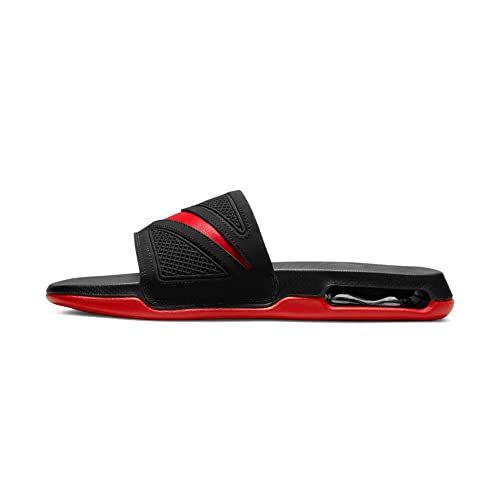 Nike Air Max Cirro Just Do It Athletic Sandal Solarsoft Slide (BLACK/UNIVERSITY RED, numeric_8)