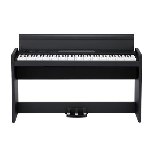 KORG, LP-380U Digital Home Piano with 88-Key Fully Weighted Keyboard, Built-in Speakers, Furniture Stand, and 3-Pedal Unit (LP-380-BK-U)
