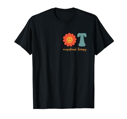 Occupational Therapy -OT Therapist OT Month Groovy Retro T-Shirt