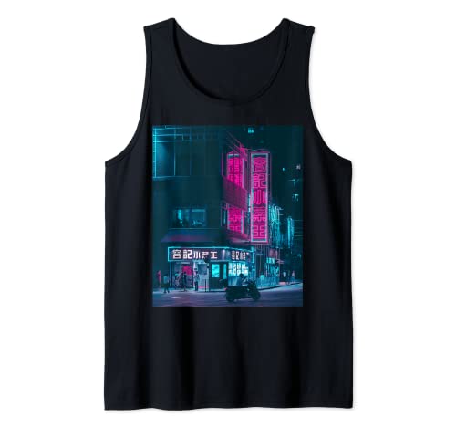 Cyberpunk Clothing, Hong Kong Cyberpunk Cyberpunk Streetwear Tank Top