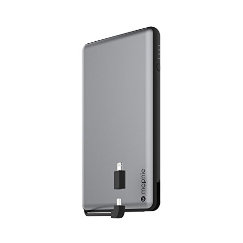 Mophie powerstation Plus XL - External Battery with Built in cables for Smartphones - Space Gray