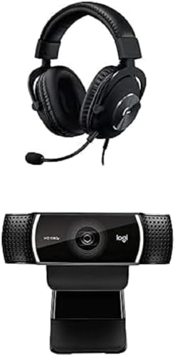 Logitech G PRO X Gaming Headset (2nd Generation) with Blue Voice and Logitech C922x Pro Stream Webcam