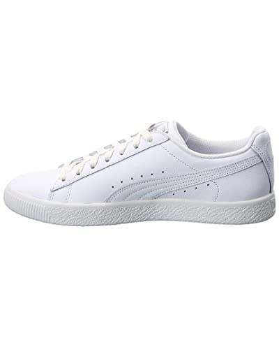 PUMA Mens Clyde Core L Foil Puma White/Puma Silver 14 D - Medium