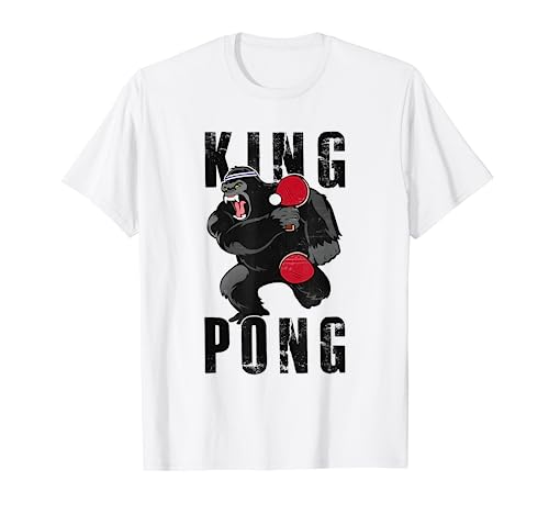 Vintage King Pong - Ping Pong Table Tennis Player Game Gift T-Shirt