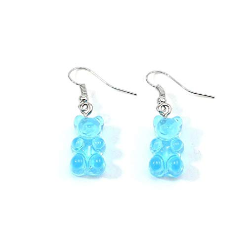 Colorful Gummy Bears Earrings (Blue)