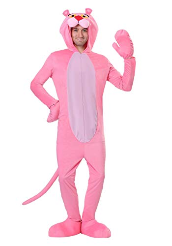 Fun Costumes Plus Size Pink Panther Adult Onesie Halloween Costume for Adults | 2X