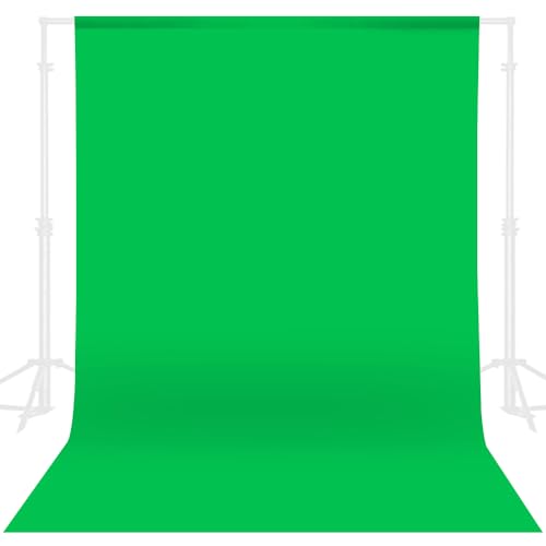 CIPAZEE Green Screen Backdrop - 8x10FT for Photoshoot Greenscreen Background for Photography Video Recording Photo Background Backdrop
