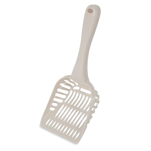 Petmate Litter Scoop for Cats, Jumbo Size, Bleached Linen