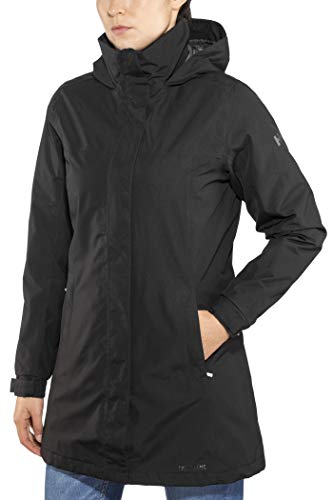 Helly Hansen Women's Aden Insulated Waterproof Windproof Breathable Coat Jacket, 990 Black, Large