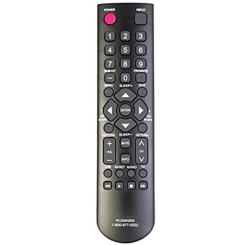 Replacement Remote Control RC200NS00 for Sanyo TV FW65D25T DP50719 FVD48P4R4 FVD48R4 FVD5044 FVD5833 FVE3923 FVE3963