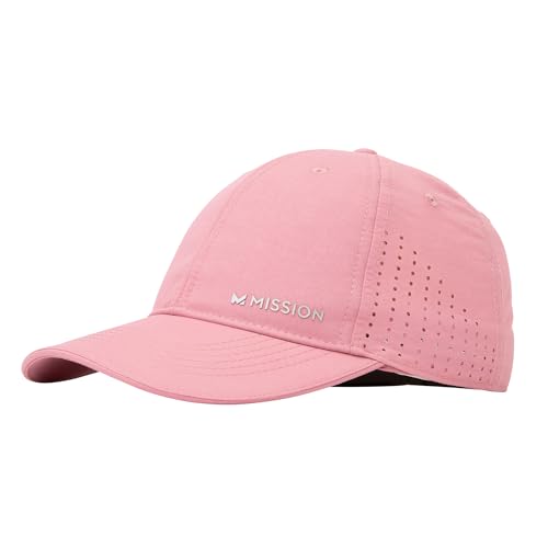MISSION Cooling Vented Performance Hat, Lilas - Unisex Baseball Cap for Men & Women - Lightweight & Adjustable - Cools Up to 2 Hours - UPF 50 Sun Protection - Machine Washable