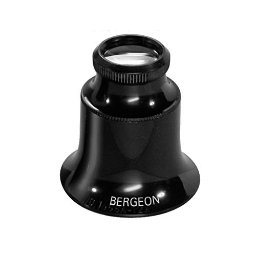 Bergeon 1458-A-12 Watchmakers Double Lens Eyeglass loupe x12 Magnification