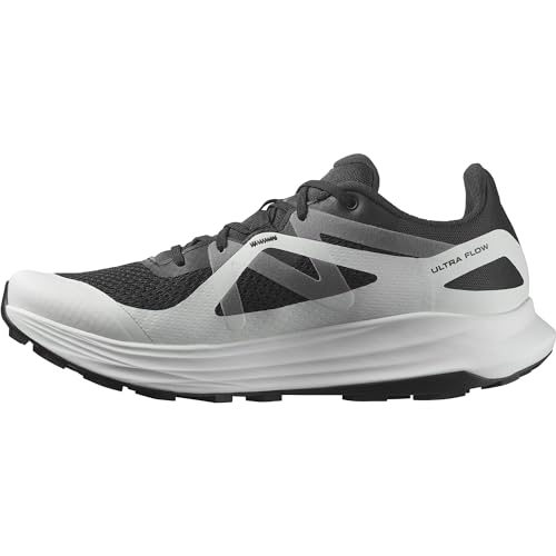Salomon Men's ULTRA FLOW Trail Running Shoes for Men, Black / Glacier Gray / Quiet Shade, 10