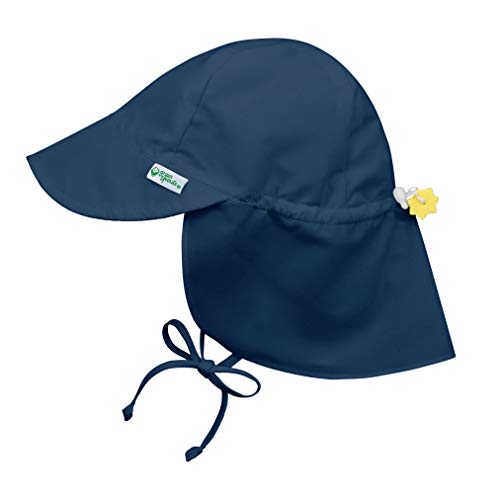 i play. Baby Flap Sun Protection Swim Hat, Navy, 9-18 Months