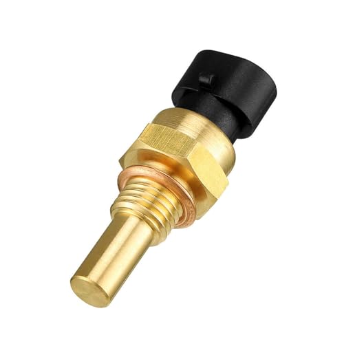 MLAHUIER 1 PC Engine Coolant Temperature Sensor, ECT Temp Sensor Compatible with Chevy GMC Cadillac Buick, Replacement OEM#12608814 15404280 12191170 60811520(Gold)